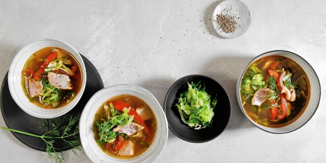 Fischsuppe Weisskohl